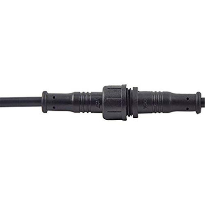 5Pairs 2pin Black Electrical Connector LED Connector for LED Lights 20cm Extension Cable 40cm/Pair 0.3mm² 15mm Nut - size: 2pin Small