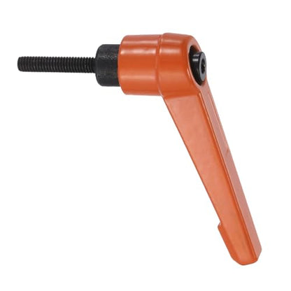 uxcell Clamping Lever Handles for Lathe, M4x20mm Male Thread Orange - size: M4x20mm