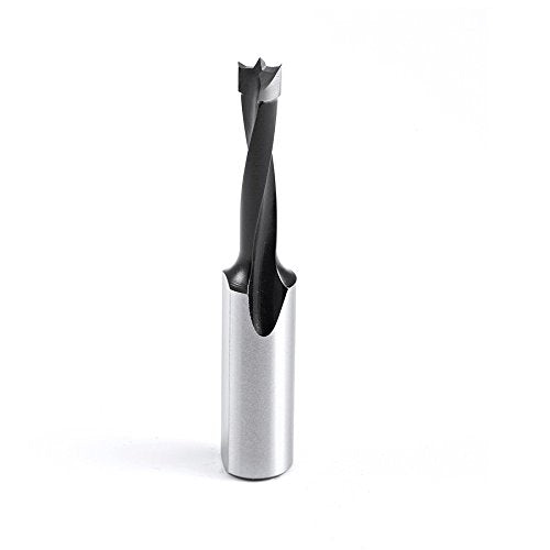 Amana Tool 201055 Carbide Tipped Brad Point Boring Bit R/H 5.5mm D x 57mm Long x 10mm SHK - size: R/H 5.5mm Dia x 57mm Long x 10mm