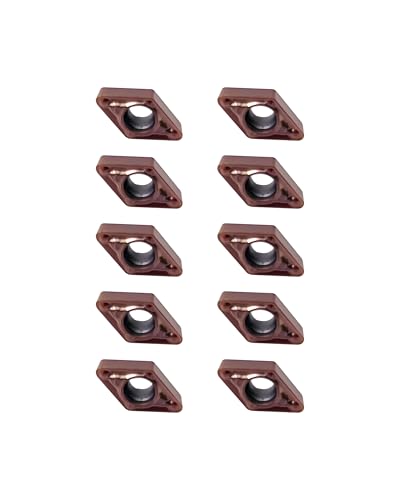 10Pcs DCMT070208 DCMT21.52 Carbide Turning Inserts - size: DCMT21.52 DCMT070208 10pcs