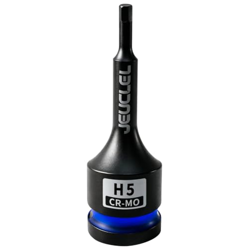 5mm Hex Impact Bit Socket, H5 1/2" Drive Allen Socket, Cr-Mo Steel - size: 1PC | H5 5MM