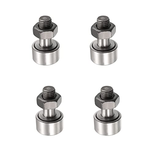 Cam Follower Track Runner Bearings, CF5/KR13 Needle Roller Bearing 13mm Roller Diameter Stud Type Track Cam Followers for Machine Tool Guide Rail and 3D Printers 4pcs - size: CF5/(KR13)