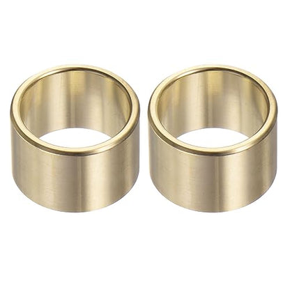 HARFINGTON 2pcs Sleeve Bearings 5/8" Bore 3/4" OD 1/2" Length Wrapped Oilless Bushings Brass Alloy for Transmission Conveyor Systems - size: 5/8" x 3/4" x 1/2"