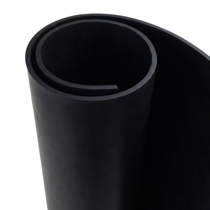 Nitrile Commercial Grade Rubber Sheet, Black, 60A, 0.187" x 36" x 36" - size: 36 x 36 x 0.187 in.