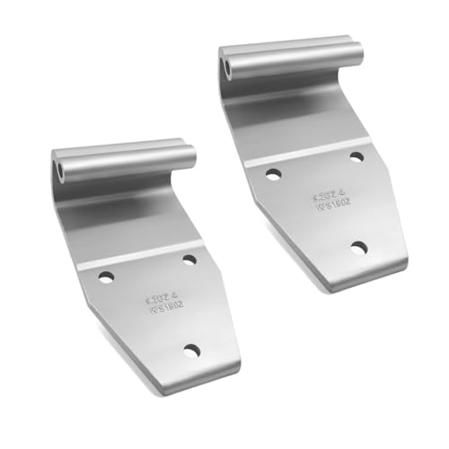 HS1802 S2624 Commercial Vehicle Three-Hole Door Hinge - 7.08x3.85x2.48in, Φ0.33, Heavy-Duty Steel, for Trucks & Buses - Durable & Precision-Made - size: HS18 3-hole