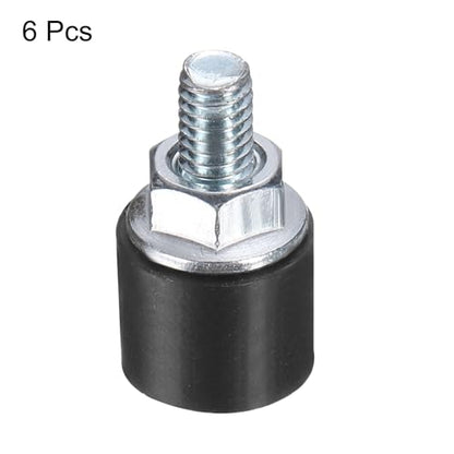 uxcell 6pcs M4x10mm Rubber Isolator Mounts with Studs 10x8mm - size: VD-D10*H8, M4*10