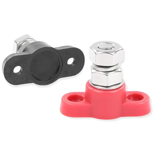 Osilly 2PCS 12V/24V Battery Junction Post Blocks, 5/16 Inch - size: 5/16"