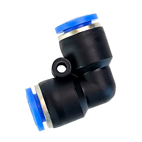 Elbow Push to Connect Fitting, 5/16" OD Pneumatic Air Line 90 Degree Quick Push Lock Adapter (Pack of 10) - size: 8mm or 5/16“ Tube OD