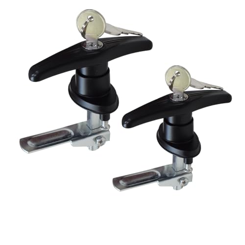 2pcs a Left and a Right T Type RV Door Lock, Industrial Cabinet Lock, Automotive Lock, Enclosure, File Cabinet Door Lock MS309