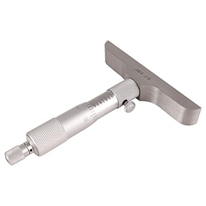 Depth Micrometer, 0-1" Measuring Range, 0.001" Graduation, Professional Precision Depth Gauge for Machining, Engineering & Metalworking, High Accuracy Tool - size: Depth Micrometer (0-1" Range)