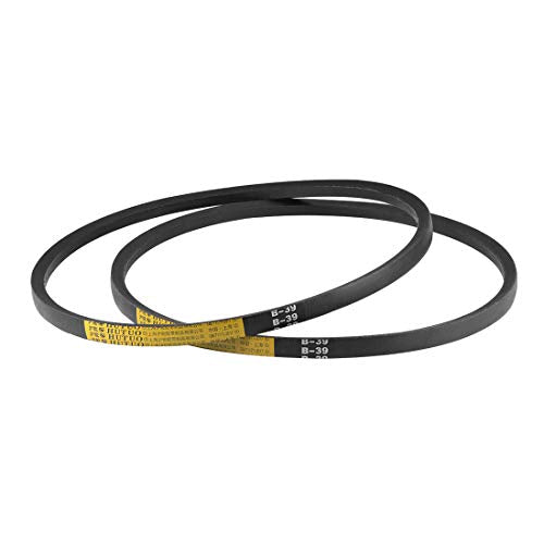 uxcell B39 V-Belts 39" Pitch Length, B-Section Rubber Drive Belt 2pcs - size: 39"