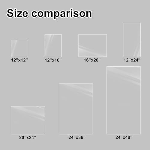 KINLINK 12x16 Plexiglass Sheets 1/8 inch Thick, 3mm Clear PET Plastic Sheet for DIY Project, Craft, Table top, Picture Frame, Acrylic Sign and Wedding Invitation 2 Pack - size: 12 x 16, 3mm