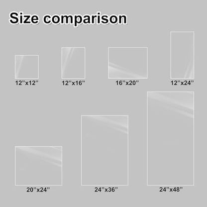 KINLINK 12x16 Plexiglass Sheets 1/8 inch Thick, 3mm Clear PET Plastic Sheet for DIY Project, Craft, Table top, Picture Frame, Acrylic Sign and Wedding Invitation 2 Pack - size: 12 x 16, 3mm