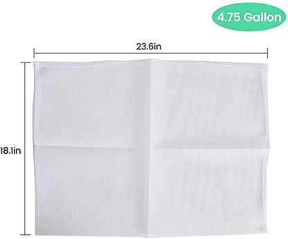 SQUEEZE master 4.75 Gallon Capacity Fruit and Wine Press Filter Bag, 2 Pack - size: 4.75 gallons