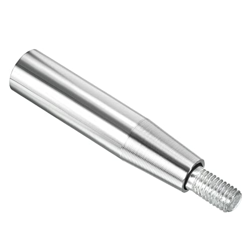 M10 Revolving Handle Grip, 1 Pack 98mm Cast Iron Chrome Plated Clamping Screw Knob for Many Types of Milling Machines and Lathes, Silver Tone