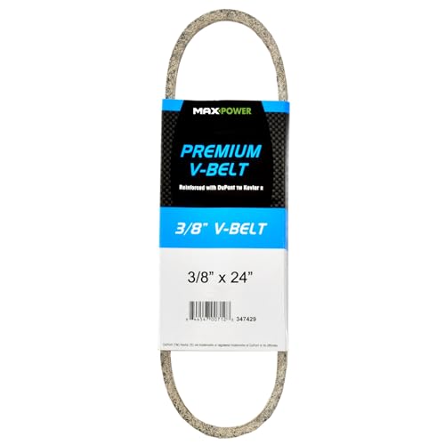 Maxpower 347429 Premium Belt Reinforced with Kevlar Fiber Cords, 3/8" x 24"