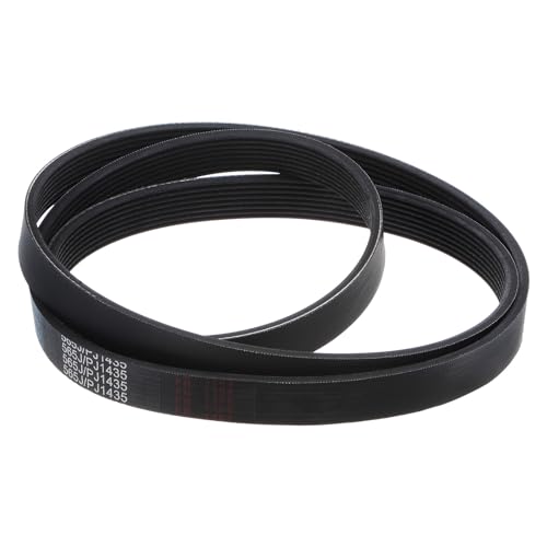 uxcell 565J8 PJ V-Ribbed Belt 8 Ribs 56.5" Length x 0.74" Width x 0.14" Thick, EPDM Poly V Belt, Industrial Transmission Serpentine Belt - size: 565J8