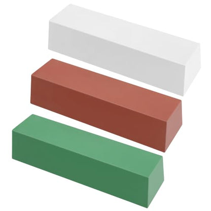 SCOTTCHEN Heavy-Duty Buffing Polishing Compound 5.25 lbs.Kit-3 Pack - size: 84 Oz. - Green Fine/White Medium/Red Coarse