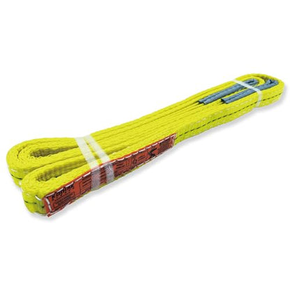 2-Ply Lifting Sling Straps 1”x 8ft - 3100lbs Vertical Capacity Heavy Duty Flat Eye Lift Sling, for Rigging Moving Towing Hoisting -1Pack - Kodiak Straps - color: 1 PACK, size: 1inch x 8ft