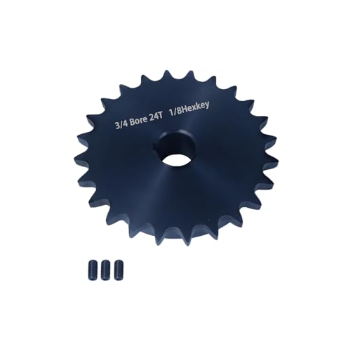 #40 Sprocket 24T 3/4" Bore Hardened Black Oxide - size: 24 teeth, style: 3/4" in bore