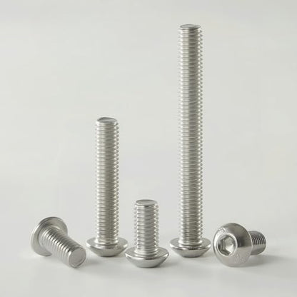 M10x1.5 Bolt, M10 x 25mm Button Head Socket Cap Bolts Screws,304 Stainless Steel(A2-70), Allen Hex Drive, Bright Finish, Fully Threaded, Quantity 10 - size: M10 x 25mm(10PCS)