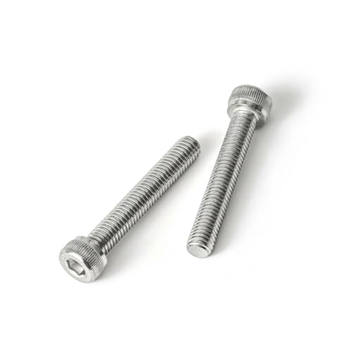 M3 x 20mm (50 Pack) Socket Head Cap Screws Bolts, 304 Stainless Steel 18-8, Allen Socket Drive, Full Thread, Bright Finish, with Hex Spanner