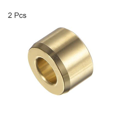 HARFINGTON 2pcs Sleeve Bearings 3/8" Bore 3/4" OD 1/2" Length Wrapped Oilless Bushings Brass Alloy for Transmission Conveyor Systems - size: 3/8" x 3/4" x 1/2"