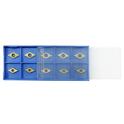 10 PC DCMT 21.51 Tin Coated Indexable Carbide Turning Inserts