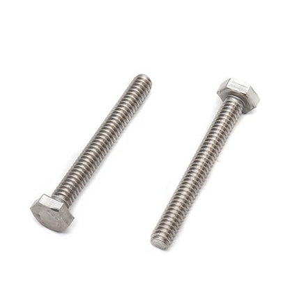 3/8"-16 x 5 Hex Bolts Washers Nuts Set, 20 Pieces, 304 Stainless Steel, Plain Finish - size: 3/8-16" x 5" (4 Pack)
