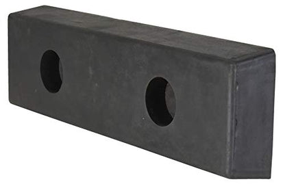 Vestil B-516 Rubber Rectangle Molded Bumper 16-1/8 In. x 4-29/32 In. x 2-1/8 In. Black - size: 5 inches width
