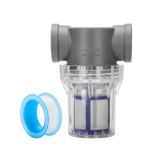 1'' Female NPT in-Line Strainer - Garden Hose Filter for High Pressure Washer, Sediment Filter with 100 Mesh Stainless Steel Screen (1'' 100 Mesh) - style: 1'' 100Mesh