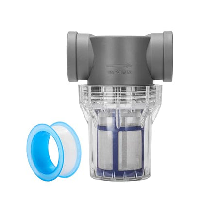 1'' Female NPT in-Line Strainer - Garden Hose Filter for High Pressure Washer, Sediment Filter with 100 Mesh Stainless Steel Screen (1'' 100 Mesh) - style: 1'' 100Mesh