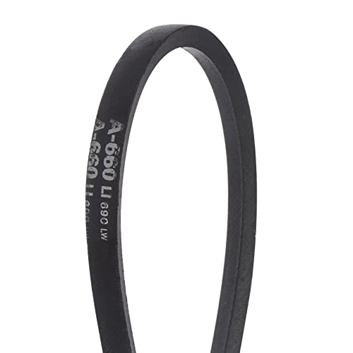 HARFINGTON A-660 V-Belts Drive Belt 660mm Inner 13mm Width 8mm Thickness Girth Rubber for Power Transmission - size: 660mm