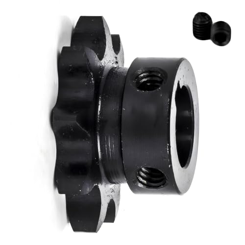 Jeremywell #40 Roller Chain Sprocket, 9 Tooth B-Hub, 5/8" Bore, Hardened Steel