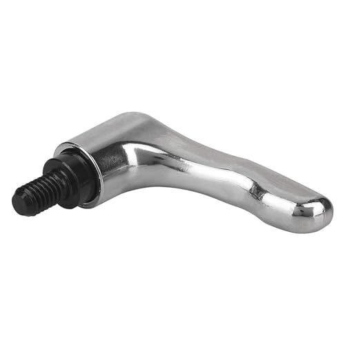 Kipp 06460-1A06X25 Zinc Adjustable Handle with 10-24" External Thread, Modern Design Style, Steel Components, Inch, High-Polish Chromium-Plated Finish, Size 1, 25 mm Screw Length