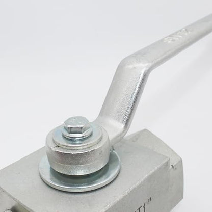 High Pressure Hydraulic Ball Valve KHB 1'' NPT, Shut-Off 2 Way Ball Valve, 1 Inch Hydraulic Valve 4650 PSI - size: KHB 1NPT(2 Way)