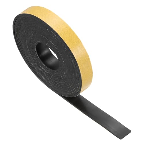 MECCANIXITY Adhesive Neoprene Rubber Strips Sheet 1/2 Inch x 120 Inch x 1/16 Inch Thick Yellow Rubber Weather Stripping for DIY Seal Pads Sound-Proofing Pack of 1 - color: Yellow, size: 1/2" x 120" x 1/16"