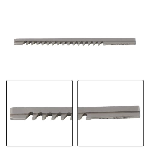 kimllier 1/8 Inch Keyway Broach, B Push-Type, High Speed Steel