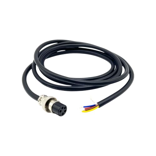 GX16 5 Pin Aviation Connector Cable Female Plug with Wire 1M - color: 5 pin, size: 1 m