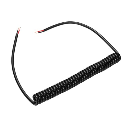 MECCANIXITY 5ft 20AWG Retractable Coiled Coil Cord 300V 105℃ 2 Conductor - size: 5ft x 20AWG, 2 Conductor