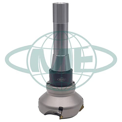 CME 2-1/2" 45° Indexable Face Mill w/ R8 Arbor, SEAN42 Inserts Included, 4 Flutes