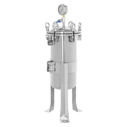 304 Stainless Steel Bag Filter,3/4" NPT Bag Filter Housing Sock Filter Stainless Steel Bag Filter Housing, 1.0MPa Industrial Sock Filter, 0-6t/H, Cover up to 0.97ft² (No.3) - size: No.3