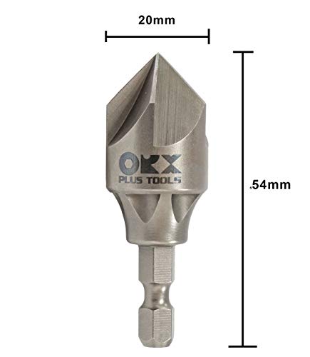 ORXPLUS Tools 2PC Internal & External Deburring Chamfer Tool Set 1/8"-3/4" - size: 2PCS Deburring Chamfer Tool Set