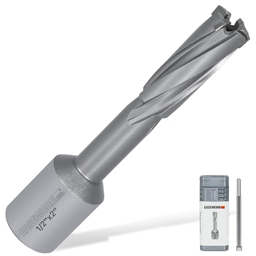 EASEWORK TOOL Carbide-Tipped Annular Cutter, 1/2" Diameter x 2" Depth - size: 1/2x2