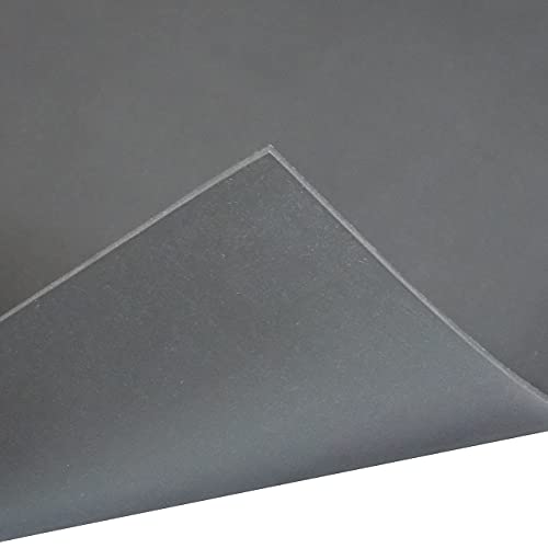 Silicone Gasket Sheet, 1/16 x 9 x 12 Inch Commercial Grade, Made in the USA, Black Rubber, High Temp Gasket Material for Automotive, Marine, DIY Sealing, Crafts, Pads, Vibration,