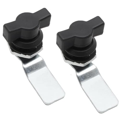 2 Pcs Thumb Cam Lock, T-Handle Swing Knob Latch for Cabinet Drawer - size: 2 Pack