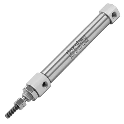 Heschen Stainless Steel Slim Air Pneumatic Cylinder, CDJ2B 10-50, M5 Port, 10mm Bore, 50mm Stroke, Double Acting Single Rod - size: 50mm Stroke
