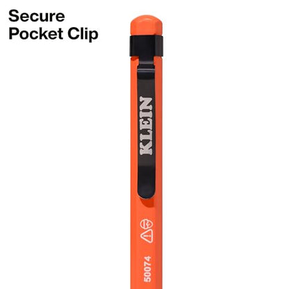 Klein Tools 50074 2-Pack Pipe Reamer Pen, Deburring Tool for PVC and Metal Conduit, Free-Spinning Blade, Pocket Clip Storage, Professional Reamer Tool