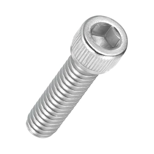 50pcs Socket Head Cap Screws 1/4"-20x1 304 Stainless Steel Silver - color: Silver, size: 1/4"-20x1"