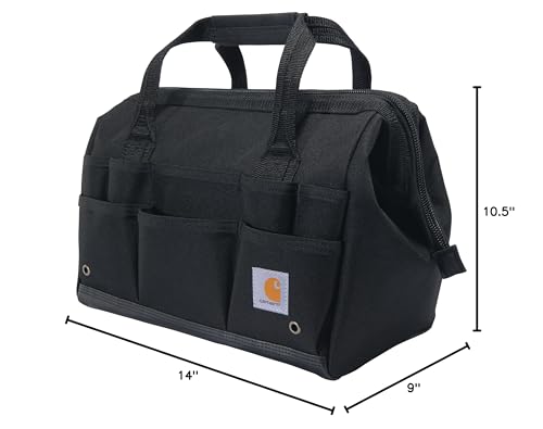 Carhartt Utility Medium Tool Bag Black - color: Black, size: 14-Inch 26 Pocket